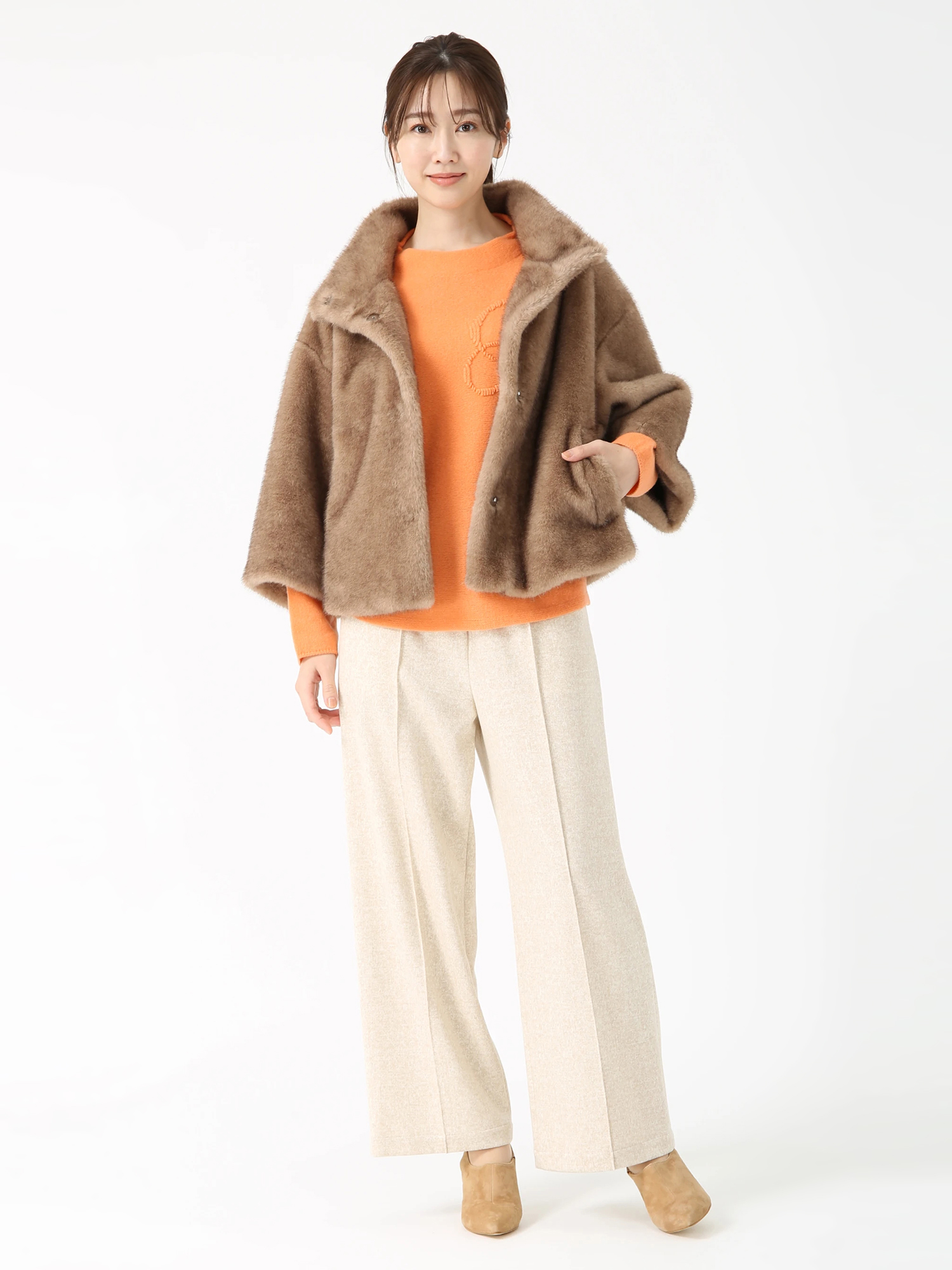 エコミンクファー コート ジャケット ｜ PINORE（ピノーレ）｜.K