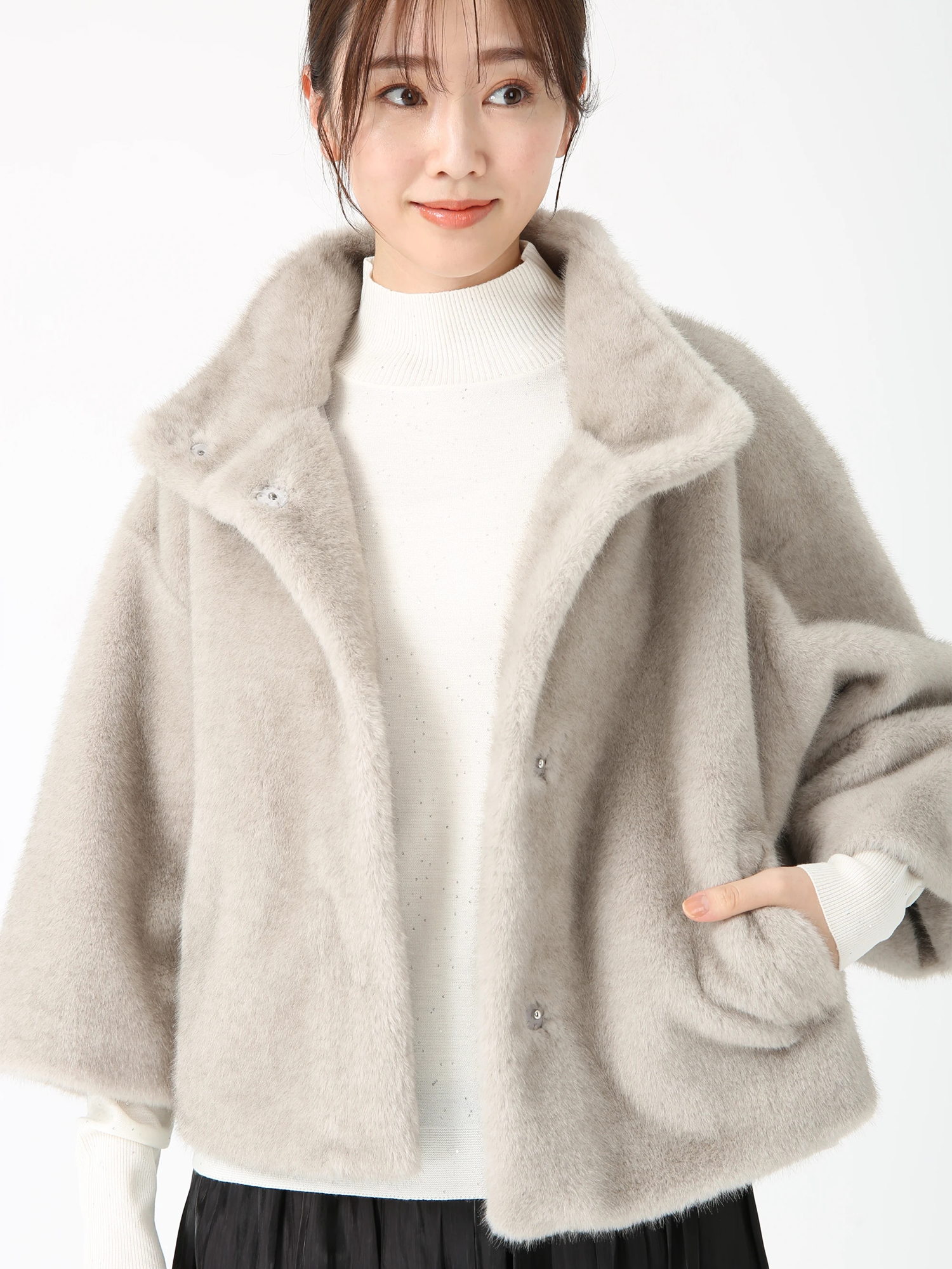 エコミンクファー コート ジャケット ｜ PINORE（ピノーレ）｜.K