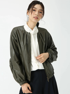 PINORE(ピノーレ) |LEATHERTEX 合成皮革 ジャケット ブルゾン