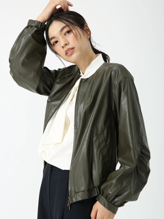 PINORE(ピノーレ) |LEATHERTEX 合成皮革 ジャケット ブルゾン