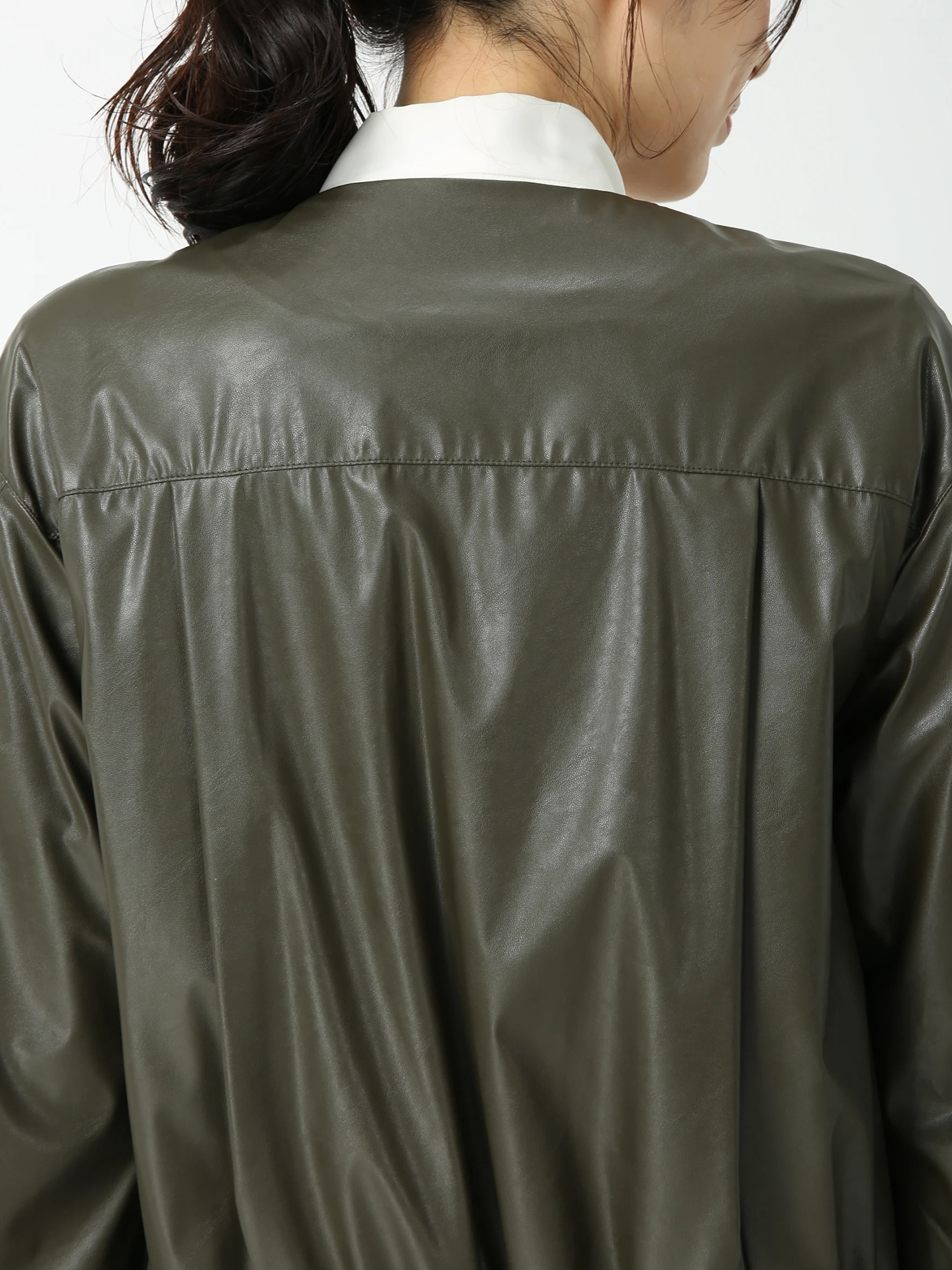 LEATHERTEX 合成皮革 ジャケット ブルゾン ｜ PINORE（ピノーレ）｜.K