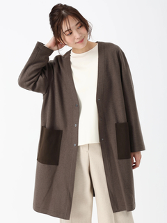 PINORE(ピノーレ) |パイルジャージコーディガン コート カーディガン