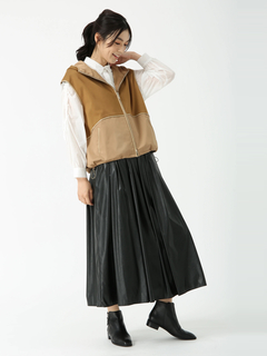 PINORE(ピノーレ) |LEATHERTEX 合成皮革 スカート