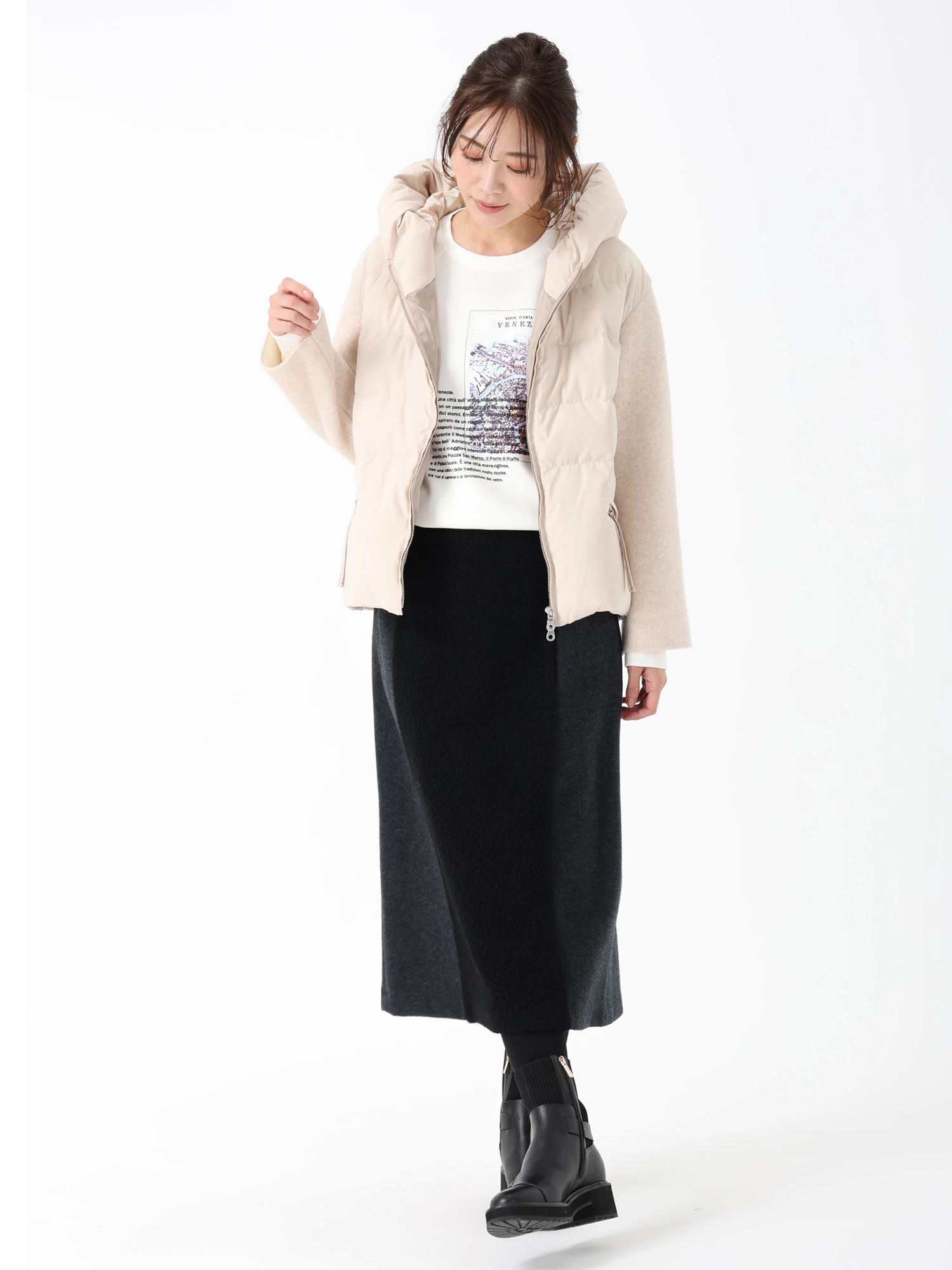 パイルジャージ スカート ｜ PINORE（ピノーレ）｜.K online