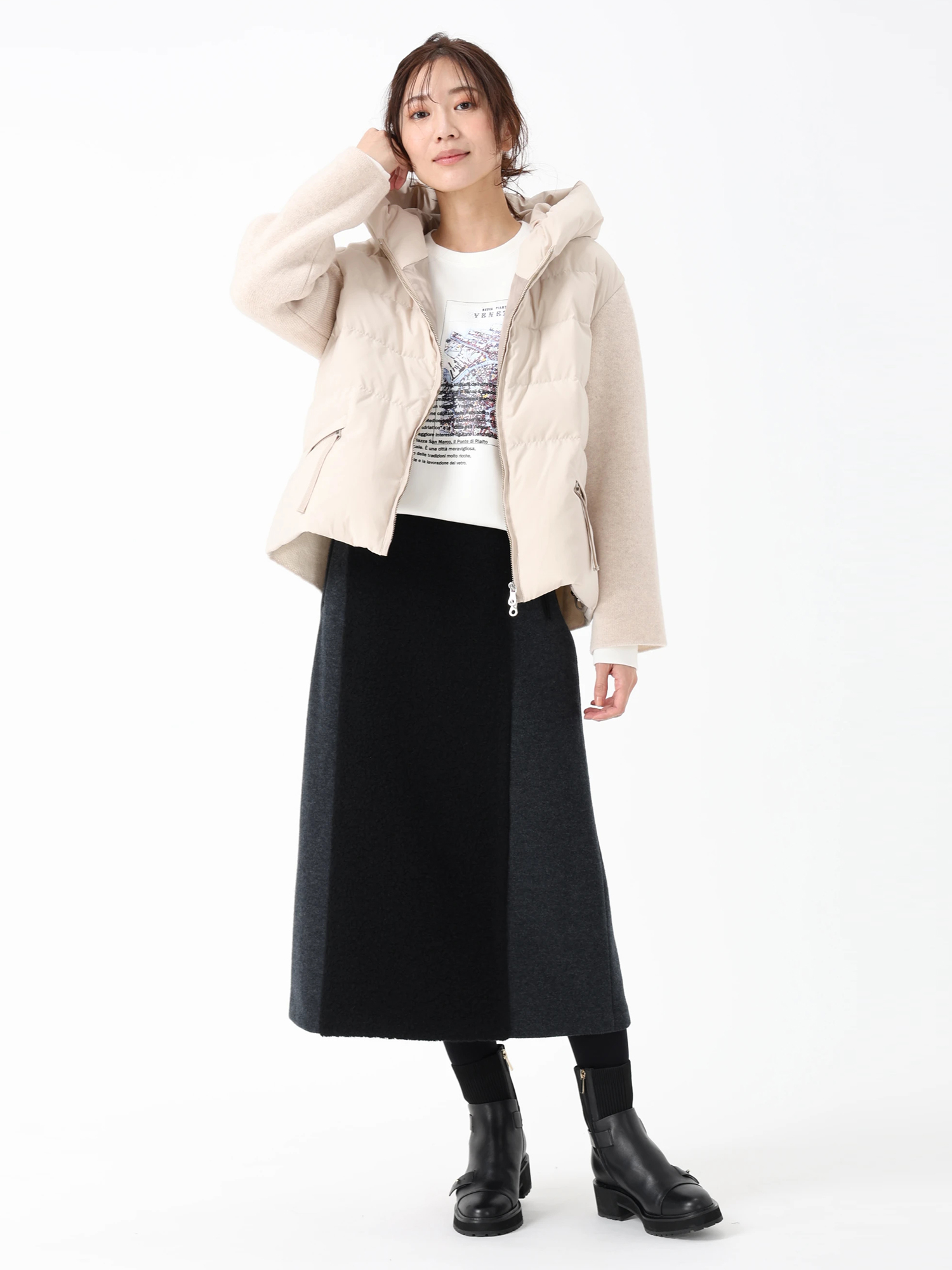 パイルジャージ スカート ｜ PINORE（ピノーレ）｜.K online