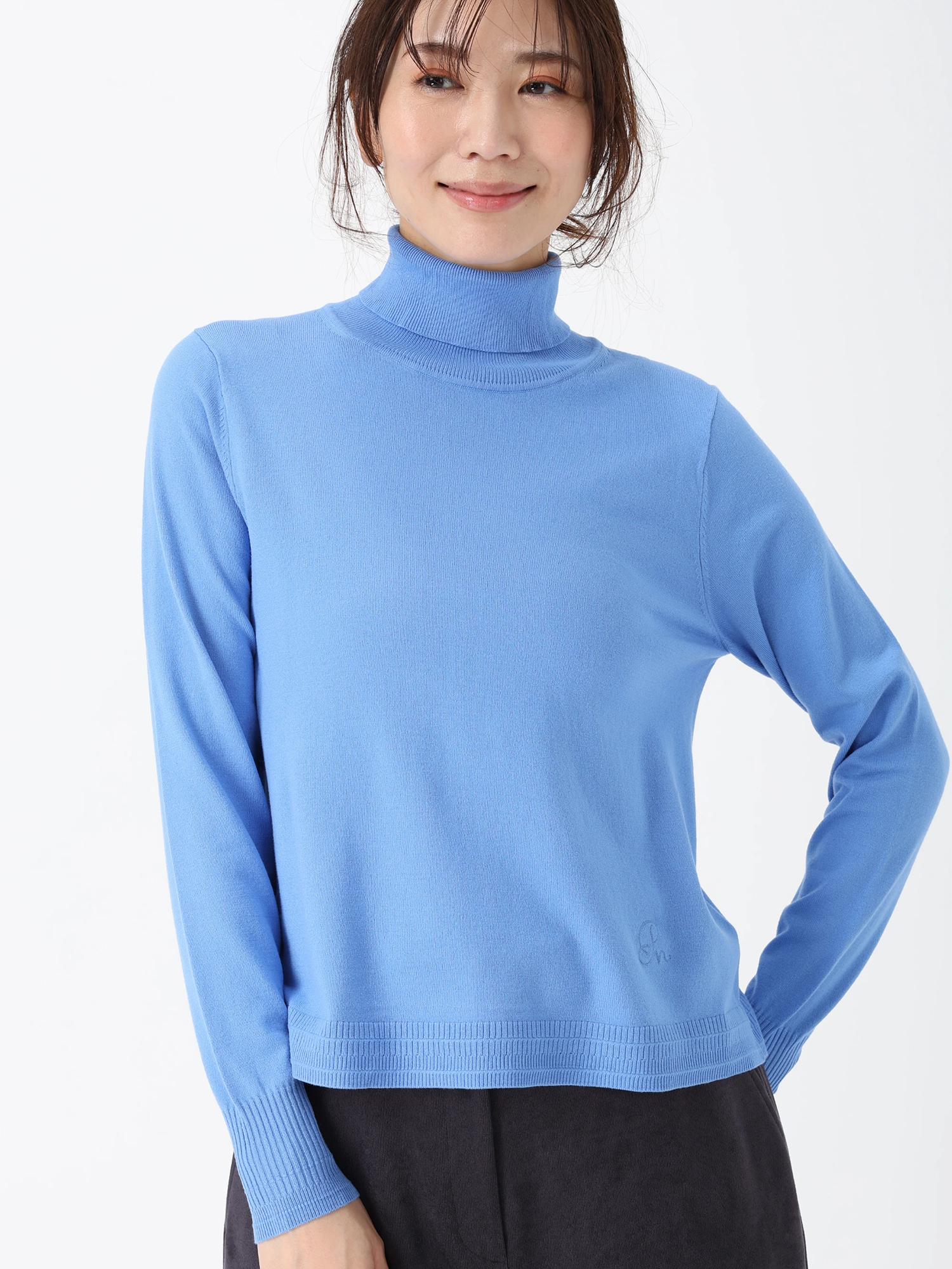 ウォッシャブル ハイネック セーター ニット ｜ PINORE（ピノーレ