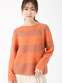 PINORE(ピノーレ) |【日本製】 シャイ ボーダー セーター ニット