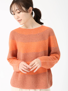 PINORE(ピノーレ) |【日本製】 シャイ ボーダー セーター ニット