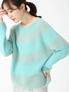 PINORE(ピノーレ) |【日本製】 シャイ ボーダー セーター ニット