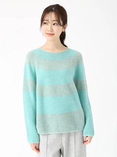 PINORE(ピノーレ) |【日本製】 シャイ ボーダー セーター ニット