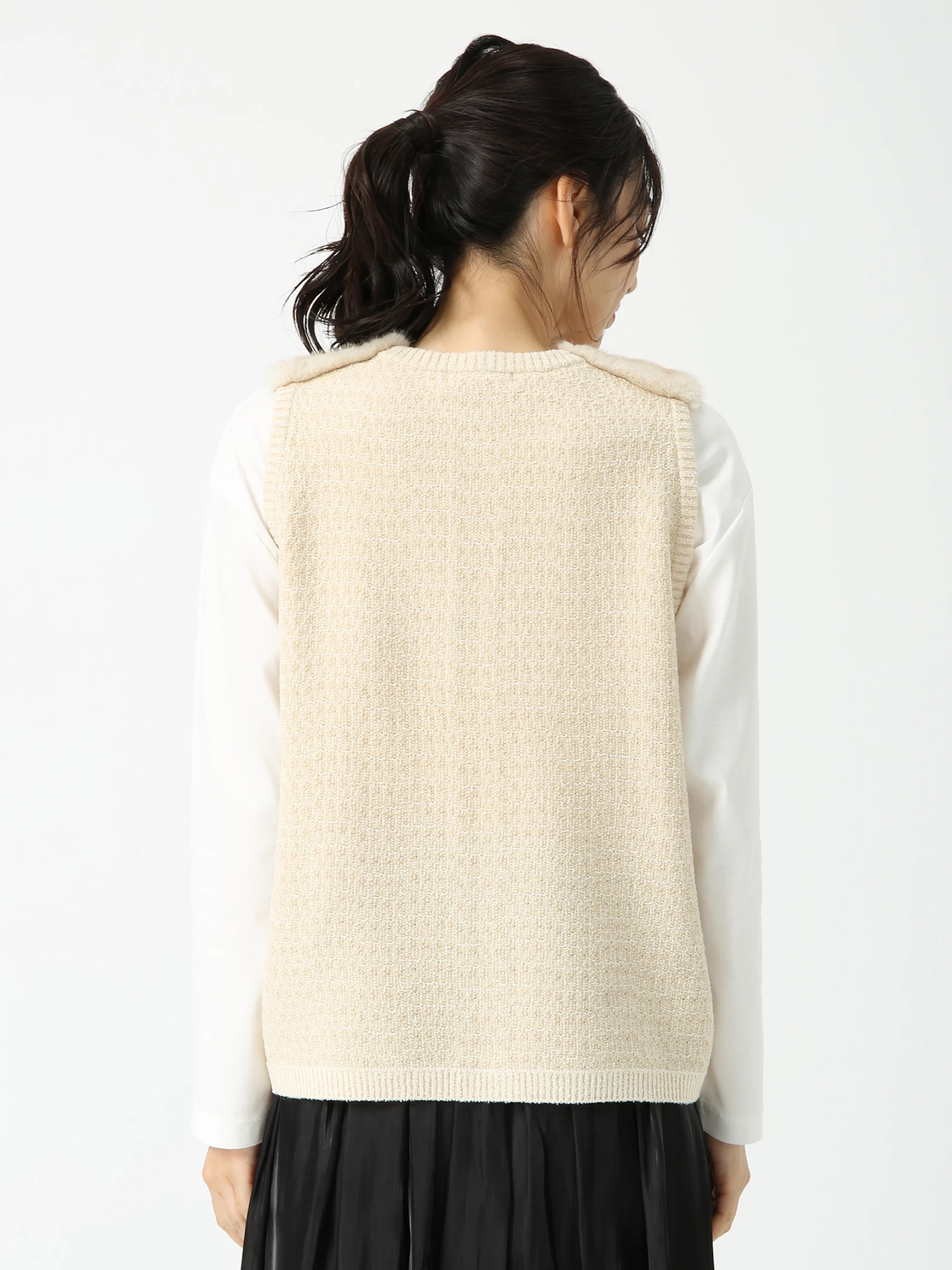 ミキシングファー ジレ ベスト ｜ PINORE（ピノーレ）｜.K online