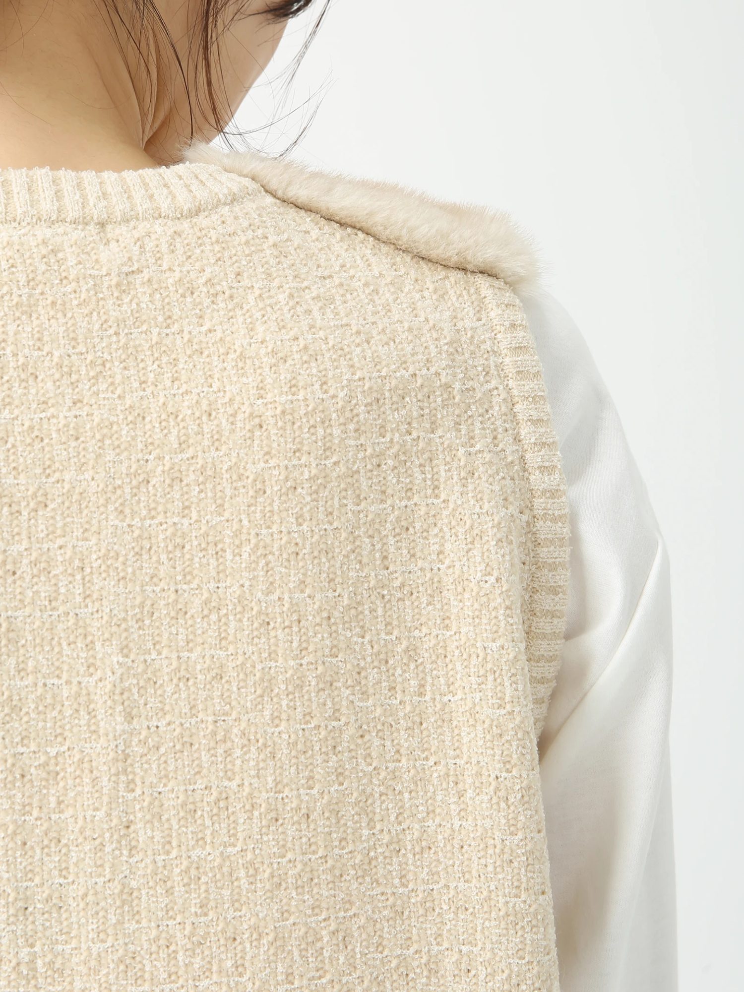 ミキシングファー ジレ ベスト ｜ PINORE（ピノーレ）｜.K online