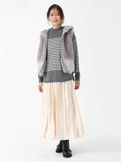 PINORE(ピノーレ) |コンビネーションキルト リバーシブル ジレ ベスト