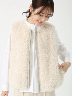 PINORE(ピノーレ) |プレミアムファーゴート ジレ ベスト