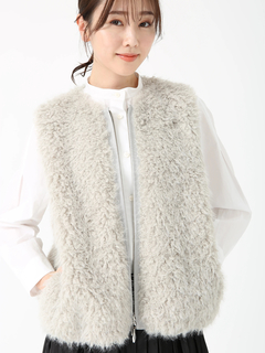 PINORE(ピノーレ) |プレミアムファーゴート ジレ ベスト