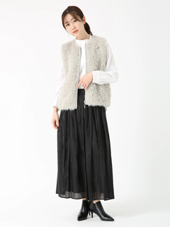 PINORE(ピノーレ) |プレミアムファーゴート ジレ ベスト