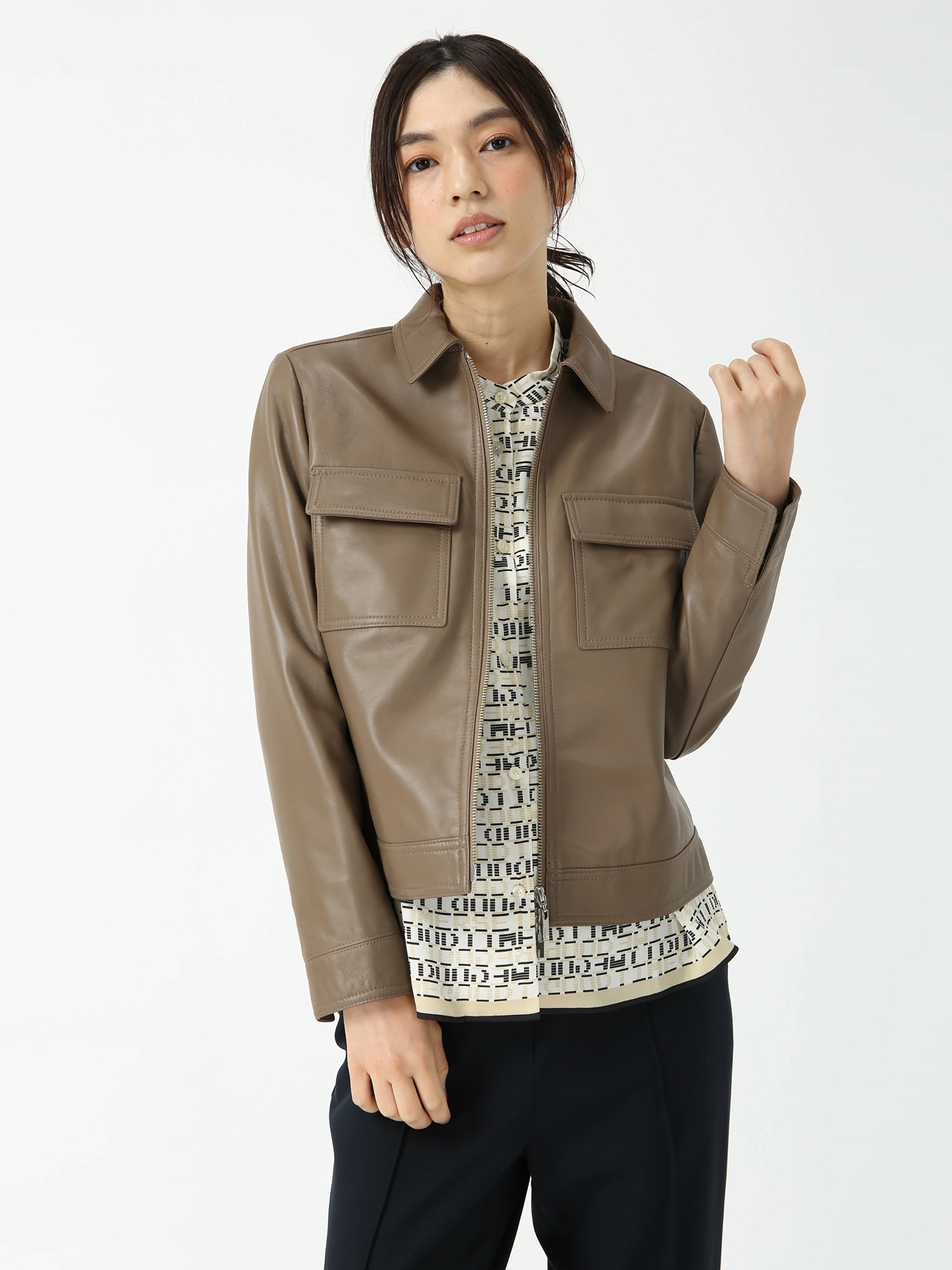 ピノーレPINORE羊革ジャケット新品 エクスクルーシブレザー ジャケット ｜ PINORE（ピノーレ）｜.K online