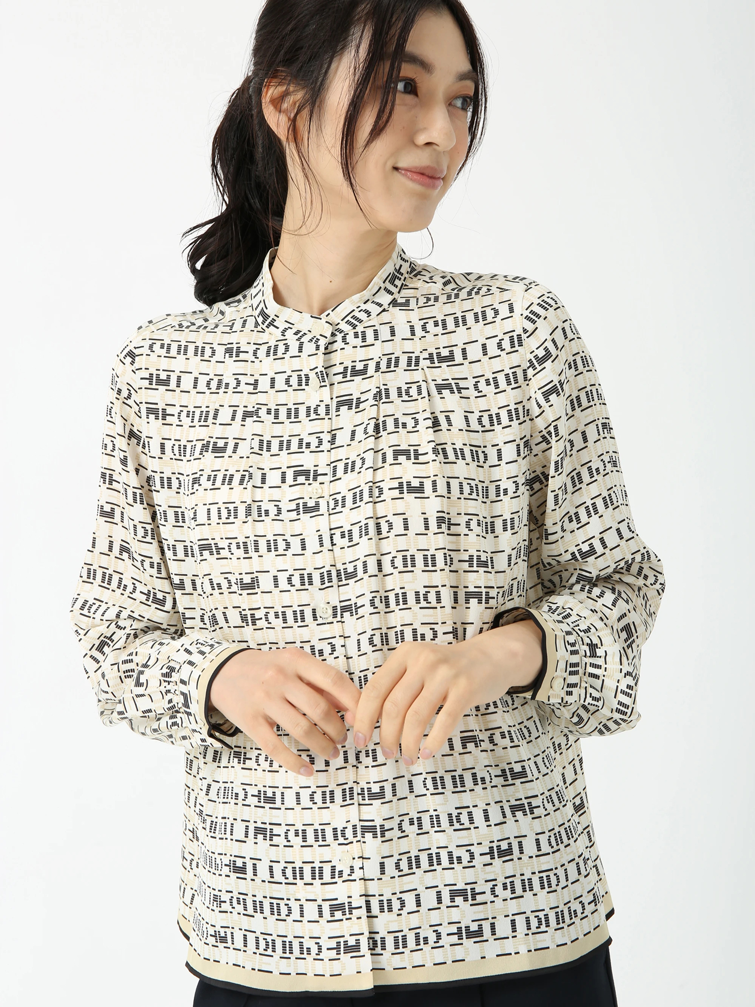 キカプリント ブラウス シャツ ｜ PINORE（ピノーレ）｜.K online