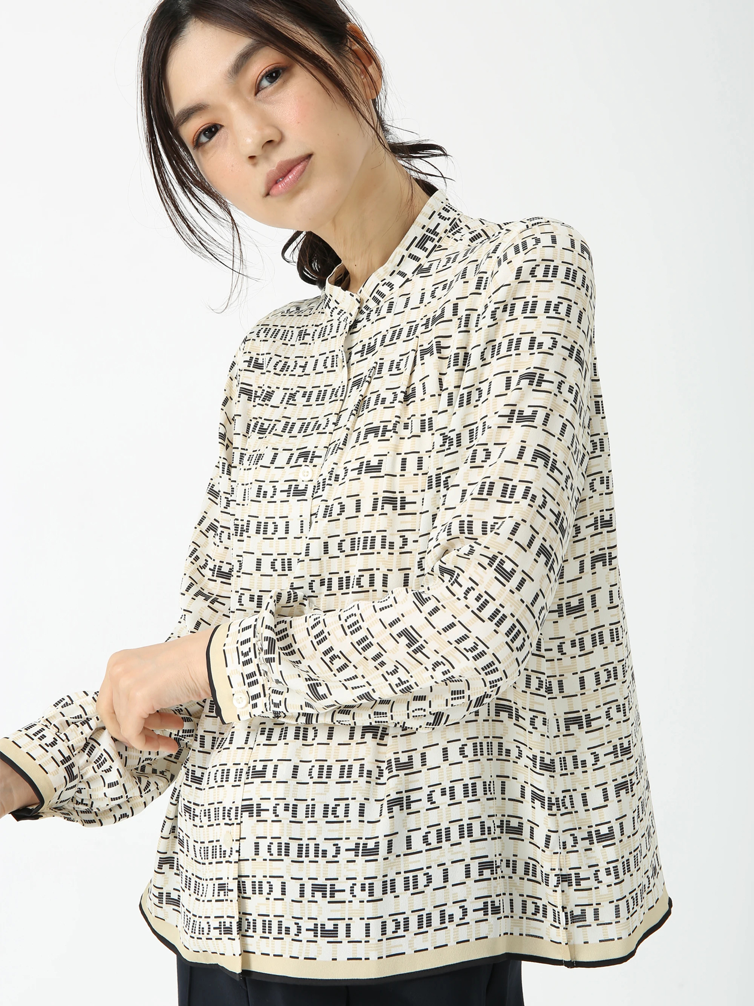 キカプリント ブラウス シャツ ｜ PINORE（ピノーレ）｜.K online