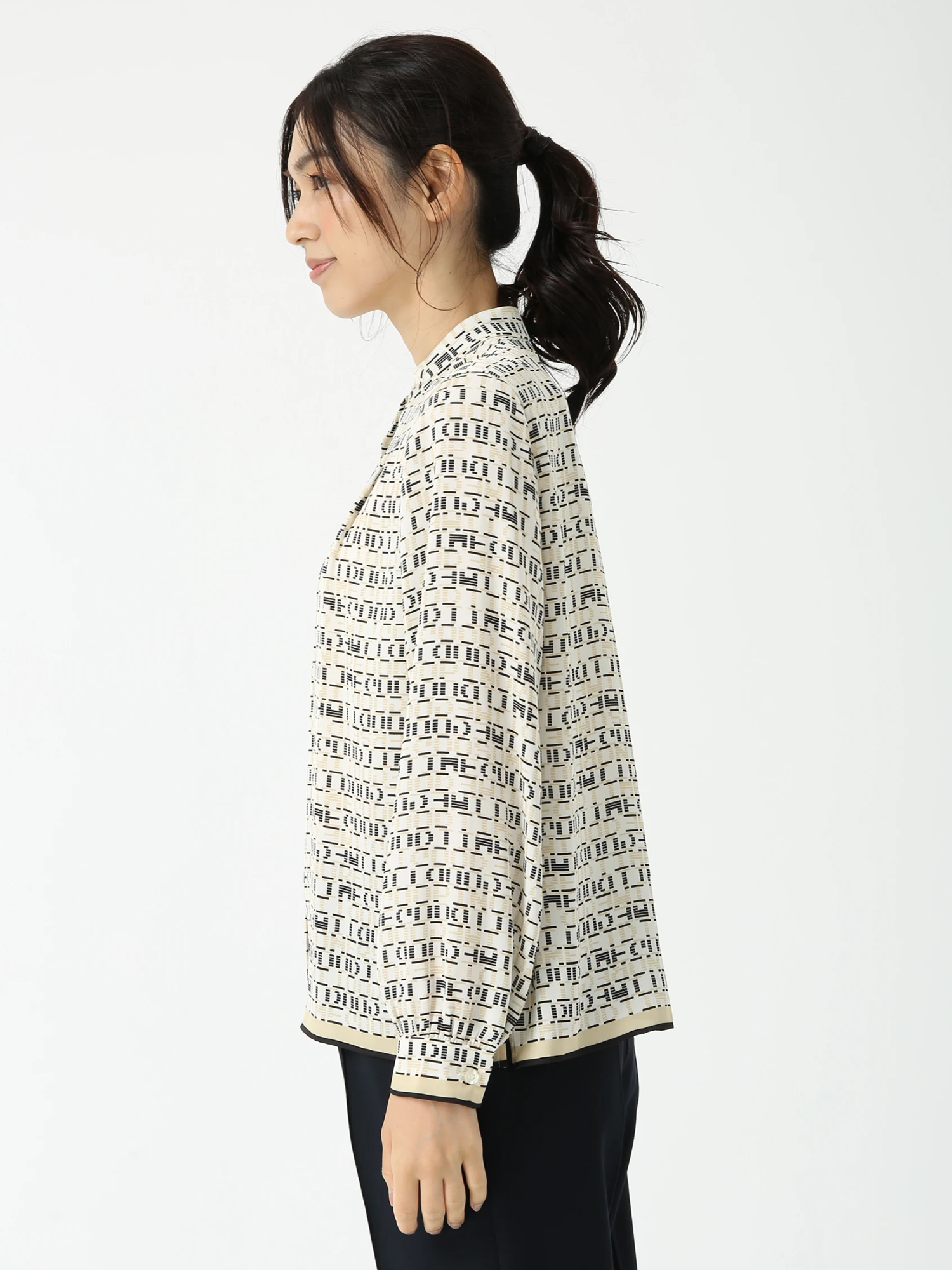 キカプリント ブラウス シャツ ｜ PINORE（ピノーレ）｜.K online