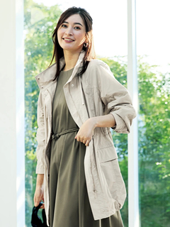 PINORE(ピノーレ) |キュプラサテン ストレッチ ドレス ワンピース