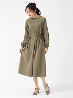 PINORE(ピノーレ) |キュプラサテン ストレッチ ドレス ワンピース