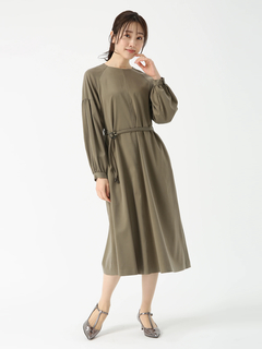 PINORE(ピノーレ) |キュプラサテン ストレッチ ドレス ワンピース