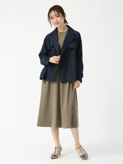 PINORE(ピノーレ) |キュプラサテン ストレッチ ドレス ワンピース