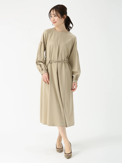 PINORE(ピノーレ) |キュプラサテン ストレッチ ドレス ワンピース