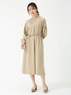 PINORE(ピノーレ) |キュプラサテン ストレッチ ドレス ワンピース