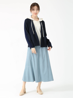 PINORE(ピノーレ) |ラグポンチ ニットコンビ ジャケット