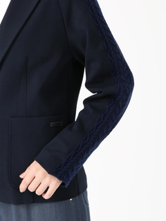 PINORE(ピノーレ) |ラグポンチ ニットコンビ ジャケット