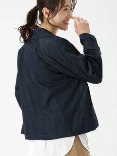 PINORE(ピノーレ) |トリアセツイル ストレッチ ショート トレンチ コート ジャケット