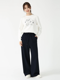 PINORE(ピノーレ) |ラグポンチ ワイドストレート パンツ