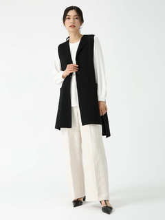 PINORE(ピノーレ) |コードエンブクロス 刺しゅう セミワイド パンツ