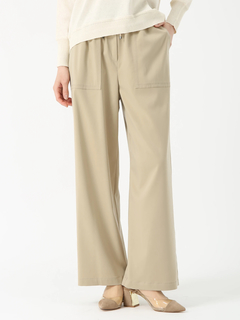 PINORE(ピノーレ) |キュプラサテン ストレッチ パンツ