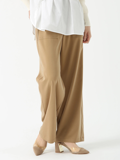 PINORE(ピノーレ) |キュプラサテン ストレッチ パンツ