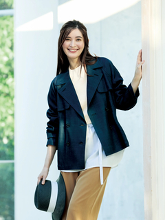 PINORE(ピノーレ) |キュプラサテン ストレッチ パンツ