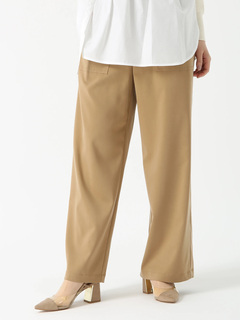 PINORE(ピノーレ) |キュプラサテン ストレッチ パンツ