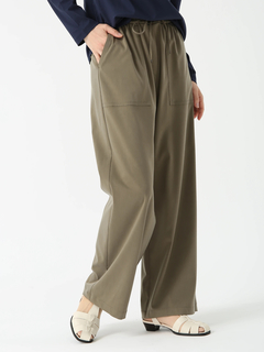 PINORE(ピノーレ) |キュプラサテン ストレッチ パンツ