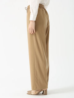 PINORE(ピノーレ) |キュプラサテン ストレッチ パンツ