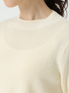 PINORE(ピノーレ) |ワッフル トップス コンビ ニット ブラウス