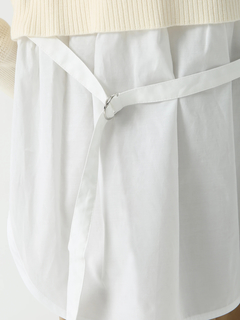 PINORE(ピノーレ) |ワッフル トップス コンビ ニット ブラウス