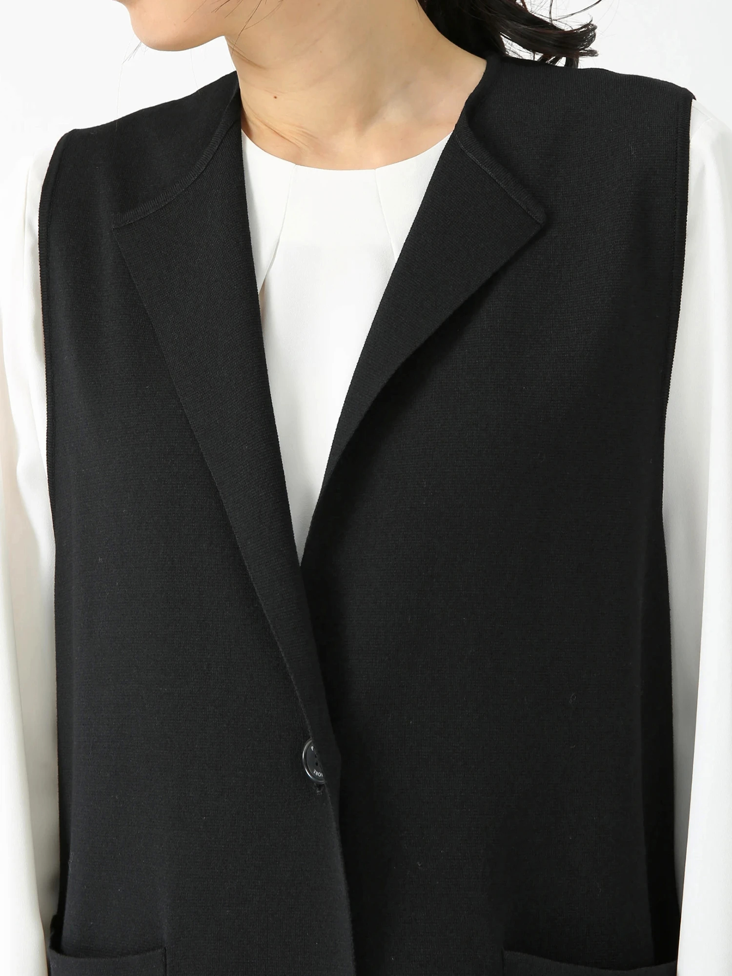 ミラノリブニット ジレ ベスト ｜ PINORE（ピノーレ）｜.K online