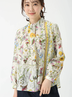 PINORE(ピノーレ) |ガーデンコンビネーション プルオーバー ブラウス シャツ