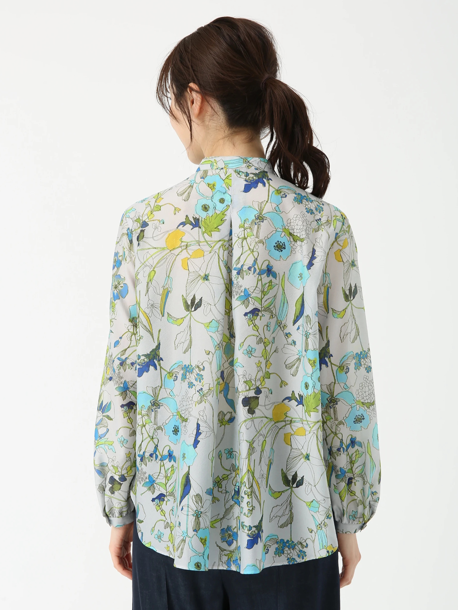 ガーデンプリントブラウス ｜ PINORE（ピノーレ）｜.K online（ドット