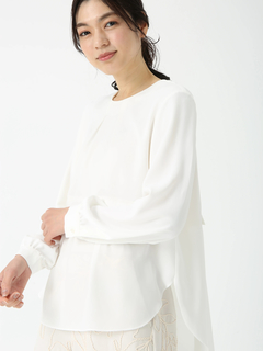 PINORE(ピノーレ) |パールプリーツ ブラウス シャツ