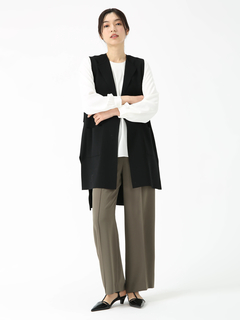 PINORE(ピノーレ) |パールプリーツ ブラウス シャツ