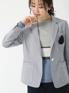 PINORE(ピノーレ) |エクセランサッカー テーラード ジャケット