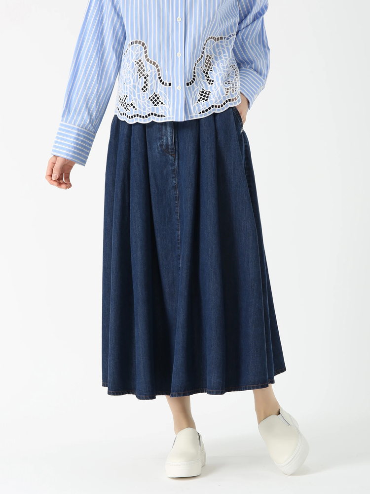 PINORE(ピノーレ) |セルロース デニム スカート